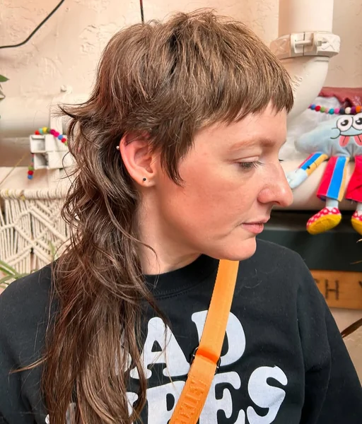 Extreme Long Shullet with Micro Textured Fringe