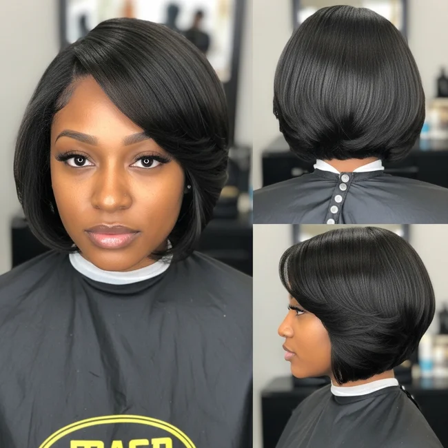 Short Bob Hairstyle For Black Women