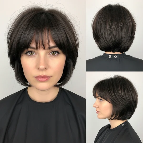 With Bangs For Thick Hair