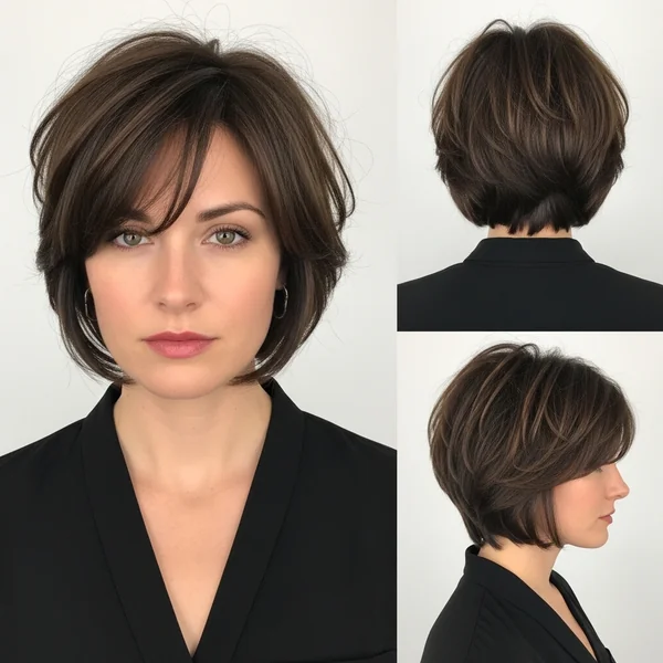 Short Shag Hairstyles Round Face