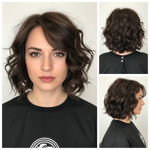 Shoulder Length Curly Bob Hairstyles