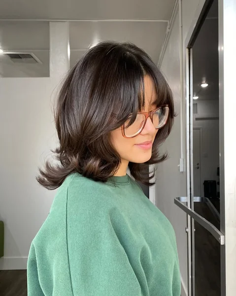 Tapered Auburn Curly Pixie for Controlled Volume
