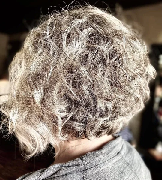 Voluminous Silver Textured Cut with Short Layers