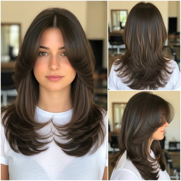 Korean Butterfly Haircut Long Hair