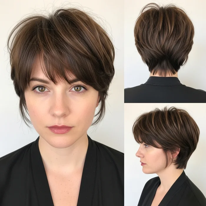 Pixie Haircut With Bangs