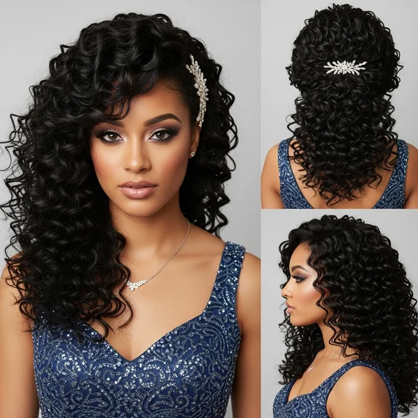 3B Curly Hairstyles For Prom