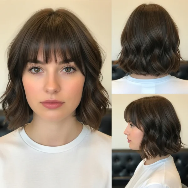 Bob With Bangs Wedding Hairstyles