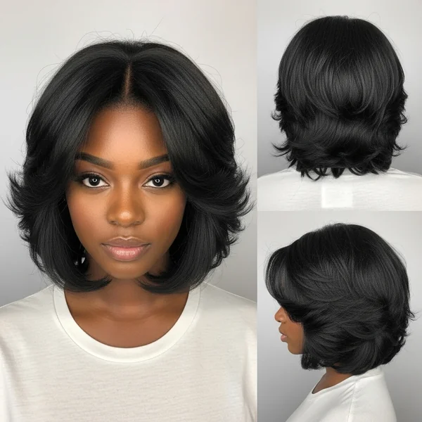 Butterfly Bob Hairstyles for Black Women