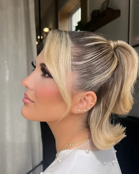 angled bob wedding hairstyles
