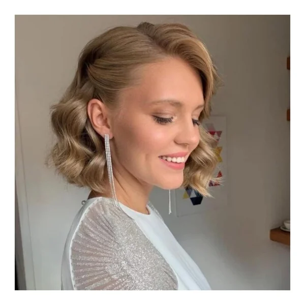 bob hairstyles for wedding guest