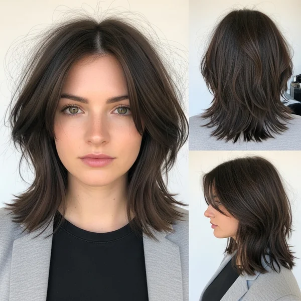 Choppy Bob Hairstyles For Fine Hair Mid-Length