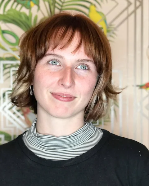 Copper French Bob with Soft Flicked Ends