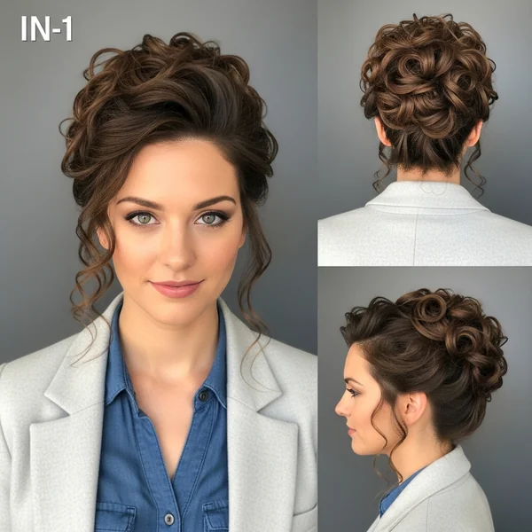 Curly Bun Hairstyles Prom