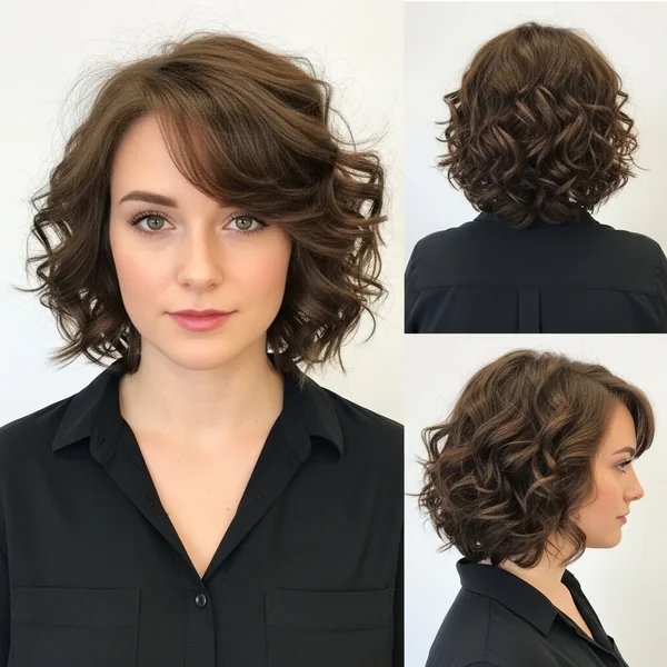 Curly Bob Wedding Hairstyles