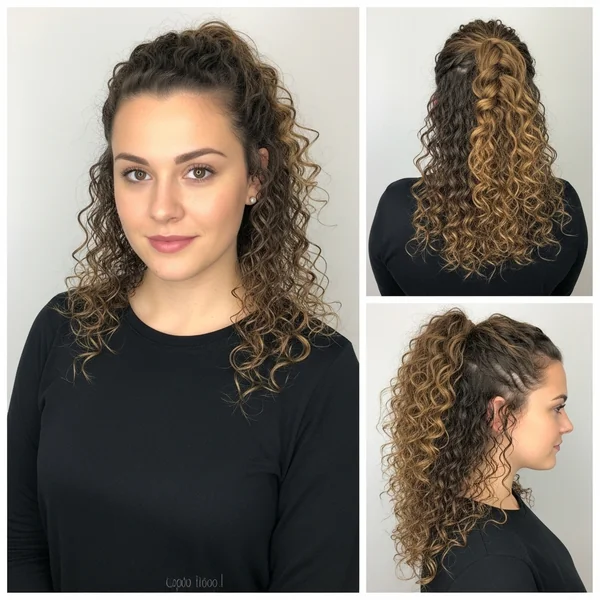 Curly Braided Ponytail