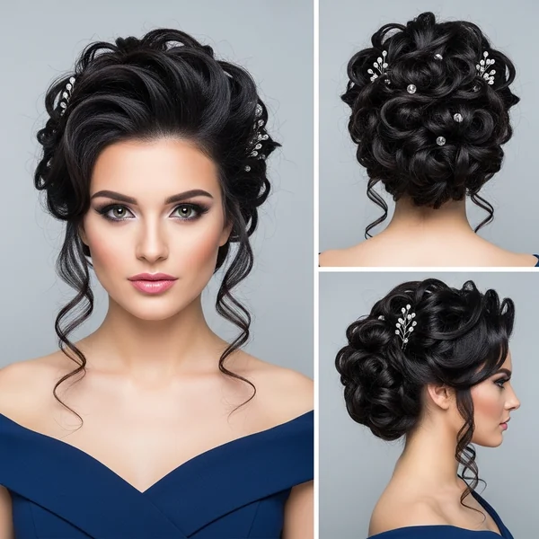 Fancy Curly Hairstyles Prom