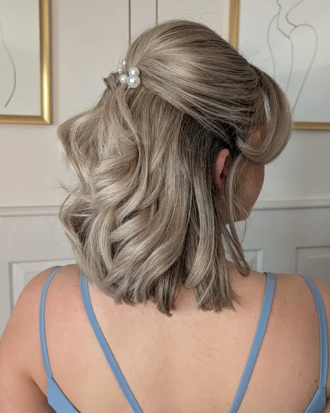 long bob wedding hairstyles