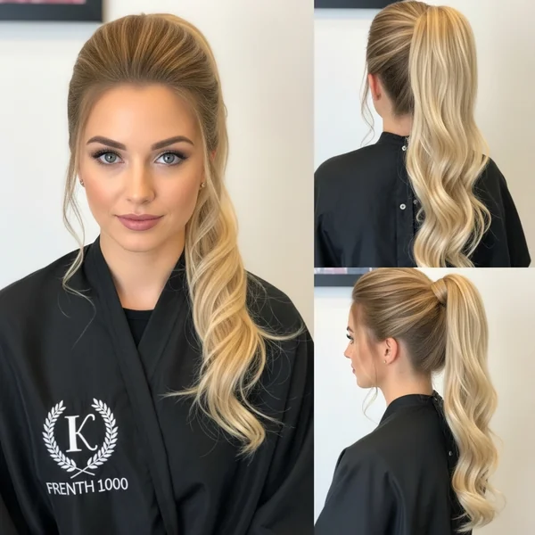 High Half Ponytail Hairstyles Wedding