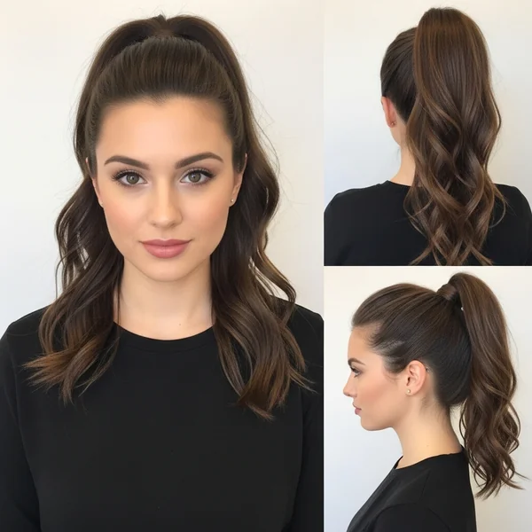 High Half Ponytail Hairstyles