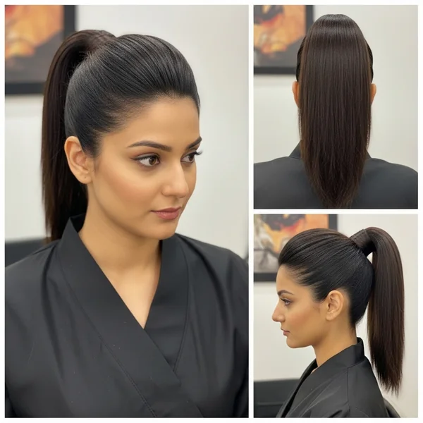 High Ponytail Hairstyles Indian