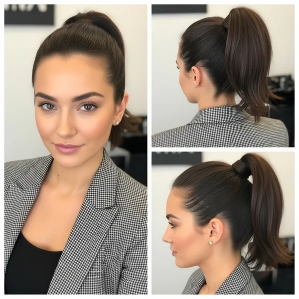 High Ponytail Hairstyles Short Hair