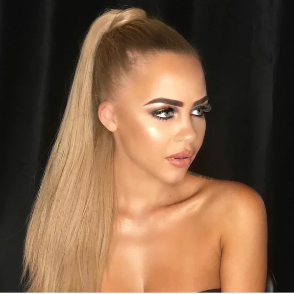 High Volume Blonde Ponytail for Instant Lift