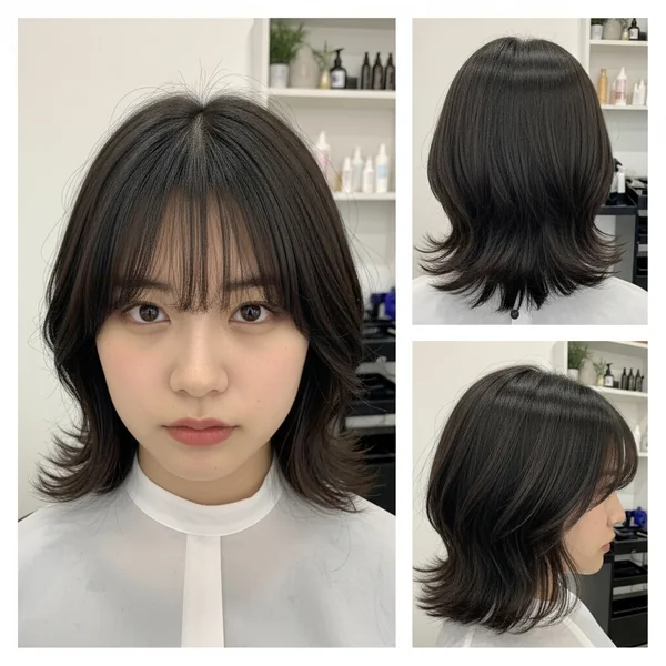 Korean Haircut with Bangs Short