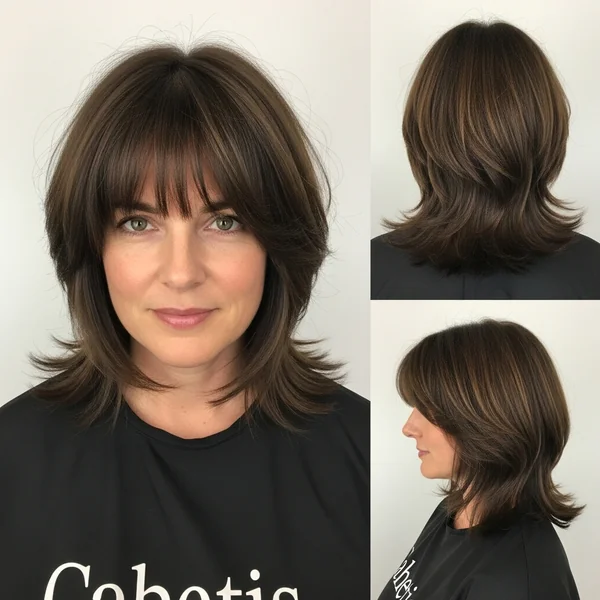 Long Bob Hairstyles For Thick Hair With Fringe