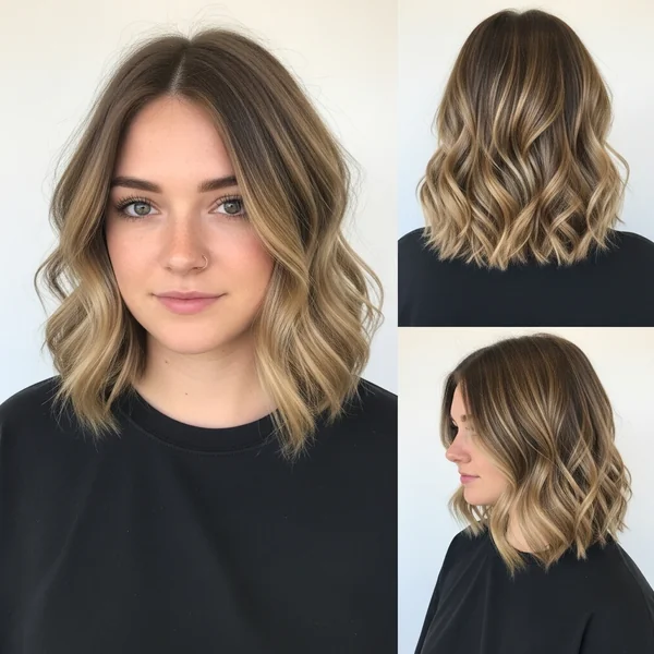 Long Bob Wedding Hairstyles Wavy Lob