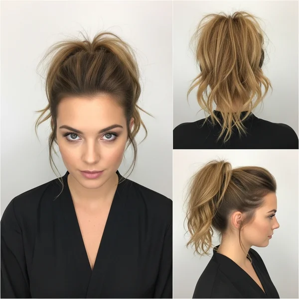 Messy High Ponytail Hairstyles