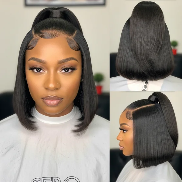 Ponytail Bob Hairstyles For Black Women