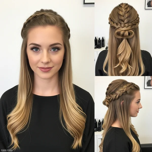Prom Hairstyles Half Up Half Down Braid