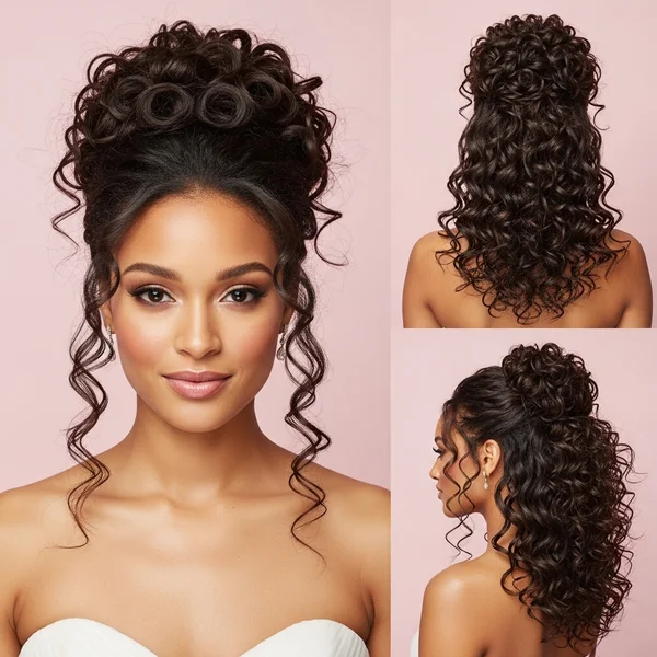 Prom Hairstyles Half Up Half Down Curly