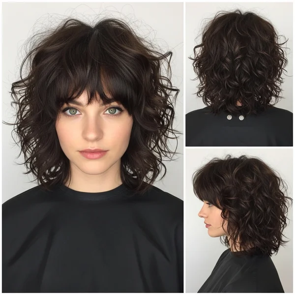 Shaggy Bob Hairstyles For Curly Hair