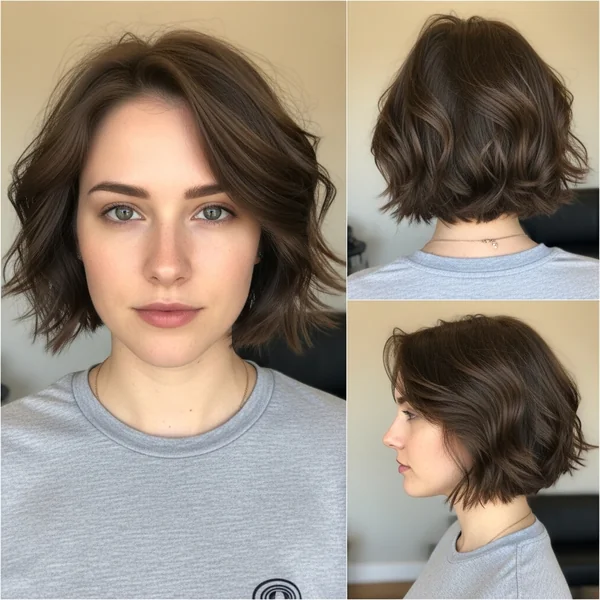 Short Haircuts for Thick Wavy Hair Oval Face
