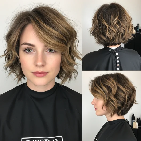 Short Layered Wavy Haircuts