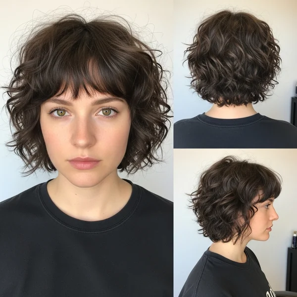 Short Wavy Curly Haircuts