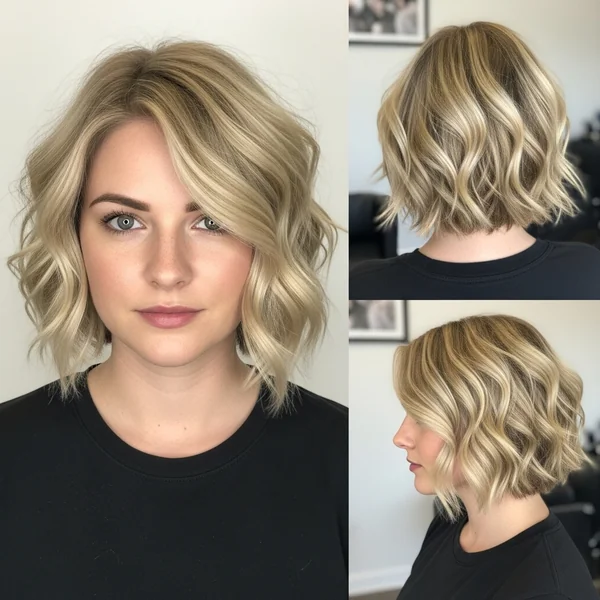 Short Wavy Haircuts Blonde