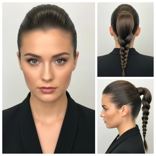 Slick Back Braided Ponytail
