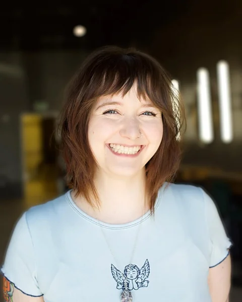 Textured Brunette Shag with Wispy Fringe Layers