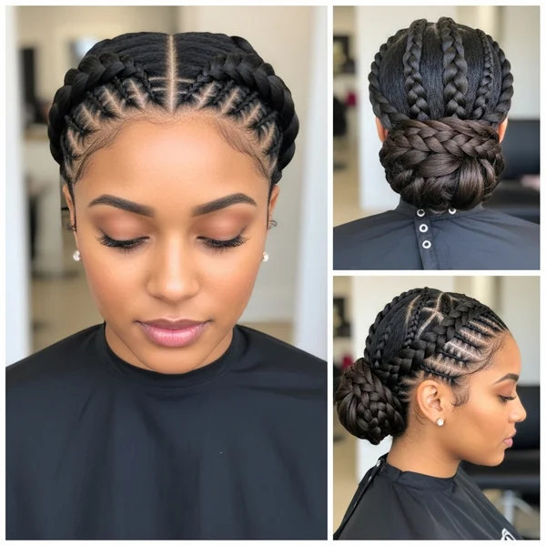 Braided Low Bun Hairstyles