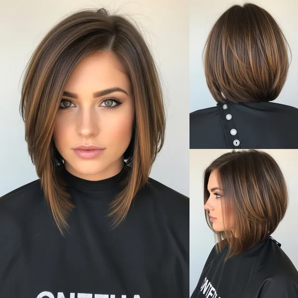 Long Angled Bob Hairstyles