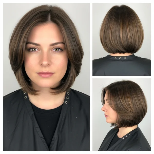 Mom Bob Haircut Round Face