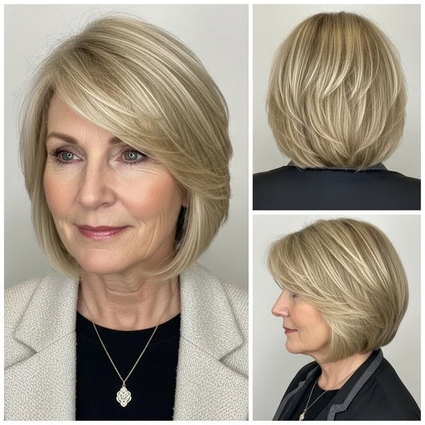 Blonde Bob Hairstyles Over 50