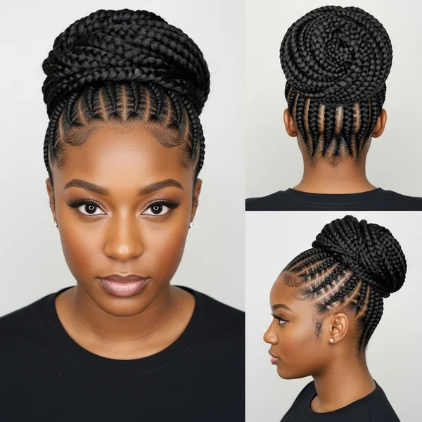 Braided Bun Hairstyles for Black Women