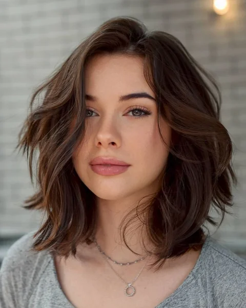 Bright Blonde Long Angled Bob with Blunt Ends