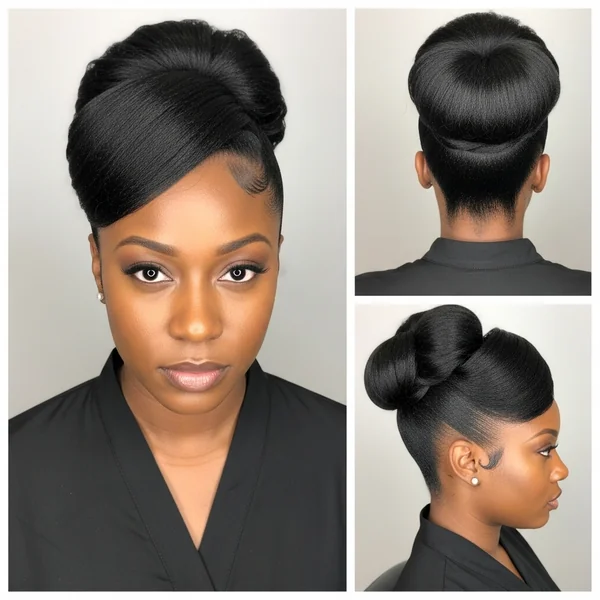 Bun Updo Hairstyles for Black Women