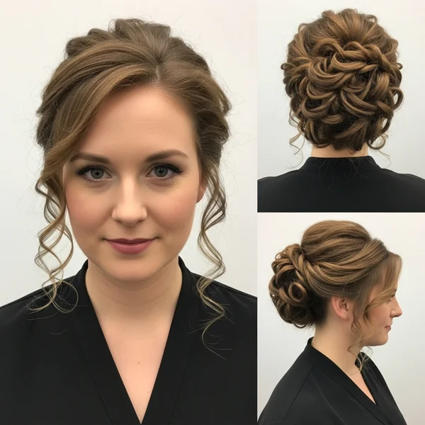 Classy Updo Hairstyles Curly Hair