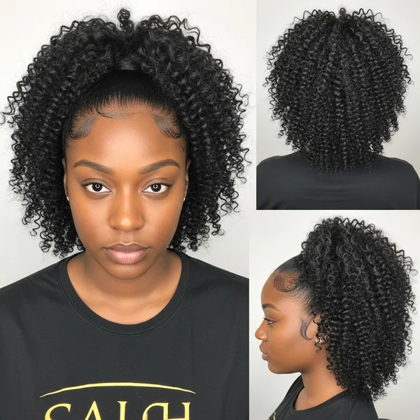 curly ponytail hairstyles for black women