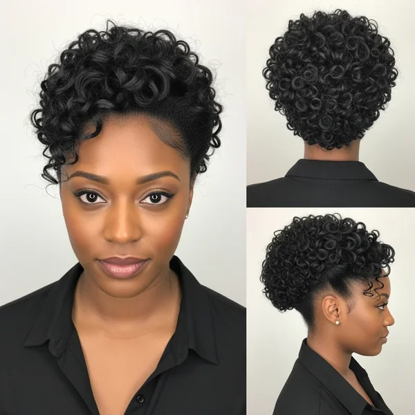Curly Updo Hairstyles For Black Women